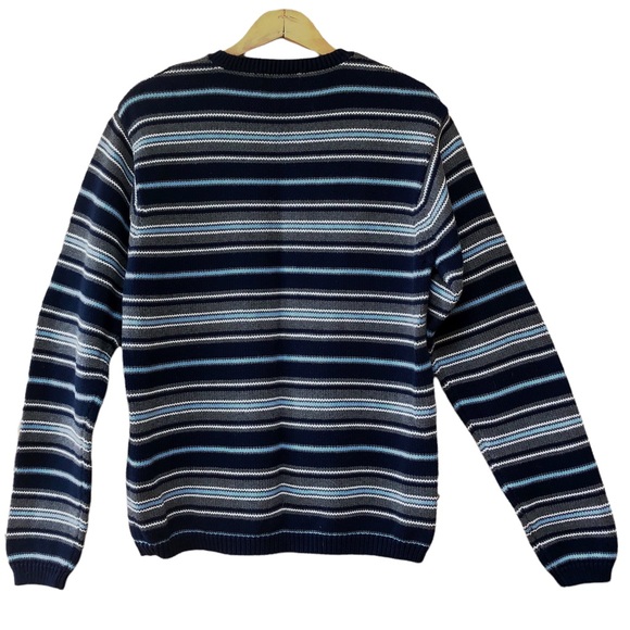 NAUTICA crewneck long sleeve striped cotton sweater, size S - Picture 2 of 8